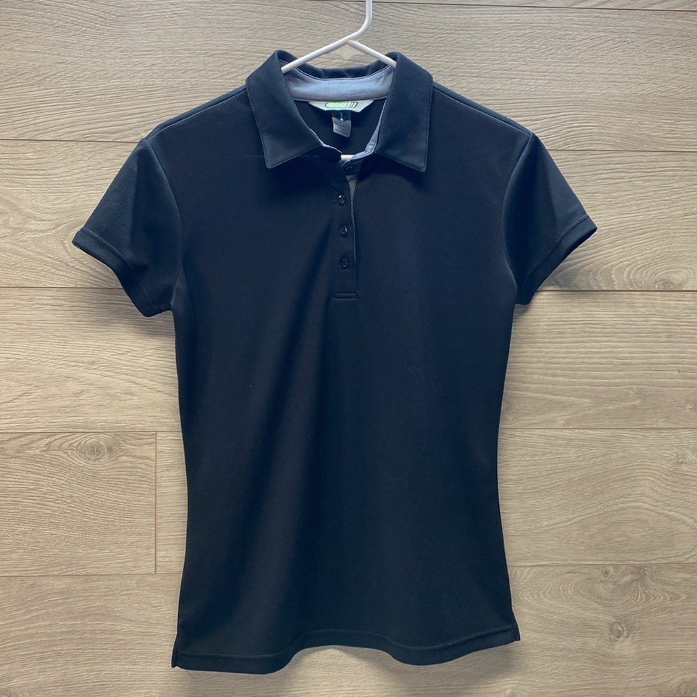 NWOT Ladies Black Golf Polo